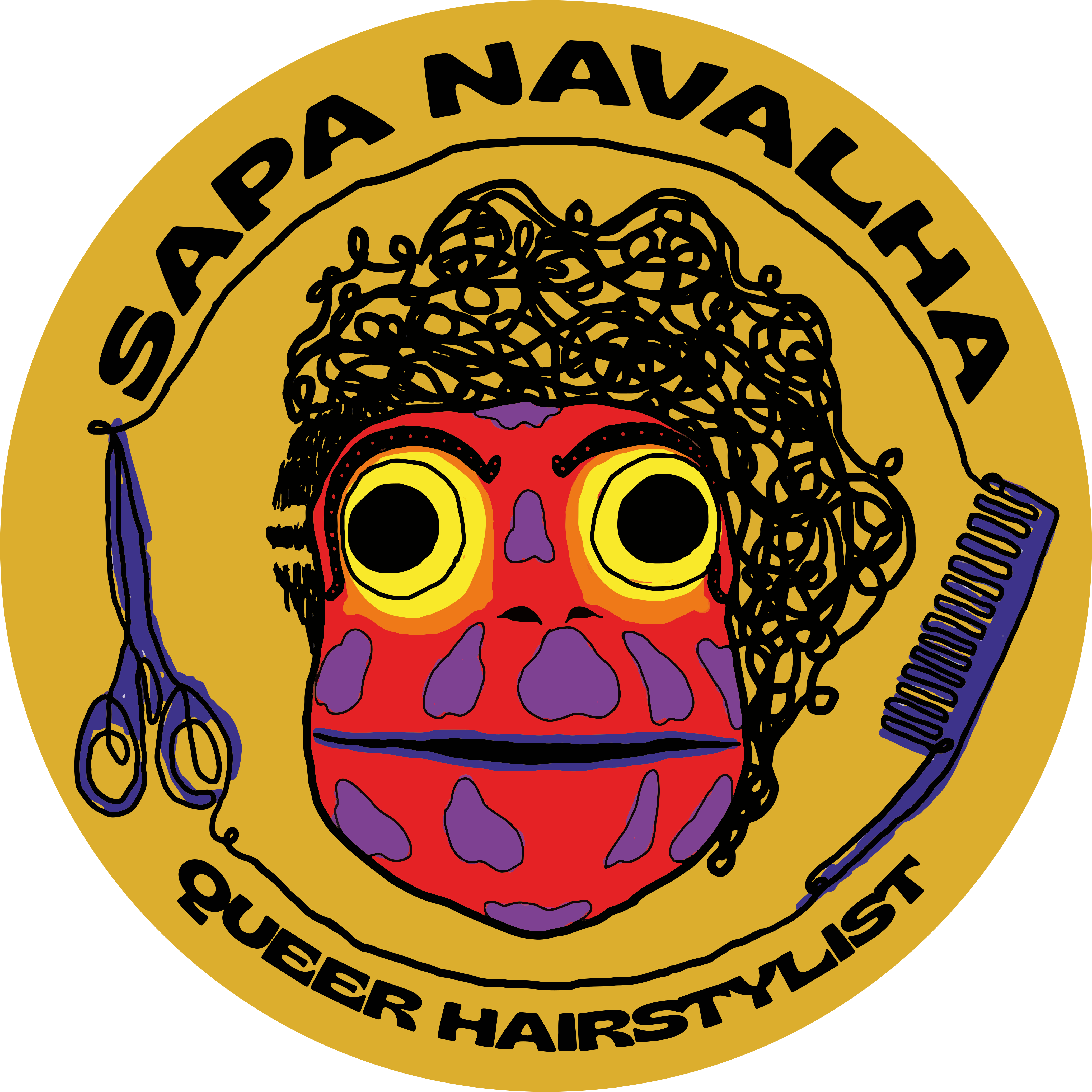 Logo Sapa Navalha — Queer Hairstylist